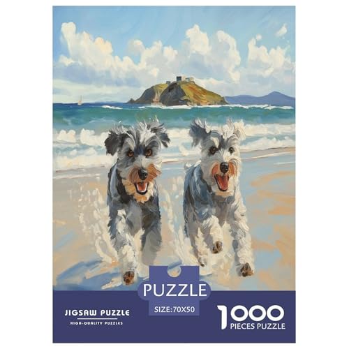 Schnauzer Puzzles 1000 Teile Schwer Puzzle Spielzeug Lernspiel Impossible Herausforderung Spielzeug Für Erwachsene Kinder 70x50cm/1000pcs Schnauzer Puzzles 1000 Teile Schwer Puzzle Spielzeug Lernspiel Impossible Herausforderung Spielzeug Für Erwachsene Kinder 70x50cm/1000pcs von TNSGHAVED