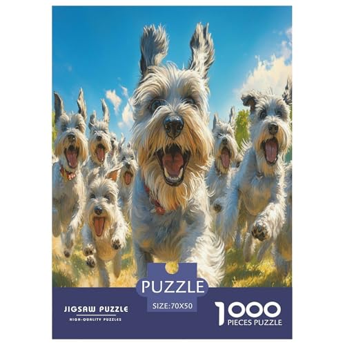 Schnauzer Puzzles 1000 Teile Schwer Puzzle Spielzeug Lernspiel Impossible Herausforderungsspielzeug Für Erwachsene Und Kinder Ab 12 Jahren 70x50cm/1000pcs Schnauzer Puzzles 1000 Teile Schwer Puzzle Spielzeug Lernspiel Impossible Herausforderungsspielzeug Für Erwachsene Und Kinder Ab 12 Jahren 70x50cm/1000pcs von TNSGHAVED
