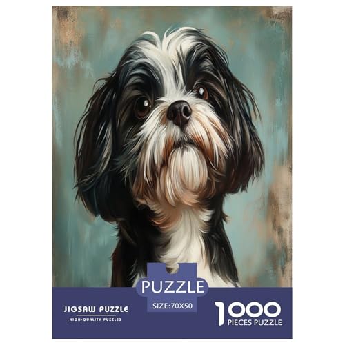 Shih Tzu Puzzles 1000 Teile Schwer Puzzle Spielzeug Lernspiel Impossible Herausforderungsspielzeug Für Erwachsene Kinder 70x50cm/1000pcs Shih Tzu Puzzles 1000 Teile Schwer Puzzle Spielzeug Lernspiel Impossible Herausforderungsspielzeug Für Erwachsene Kinder 70x50cm/1000pcs von TNSGHAVED