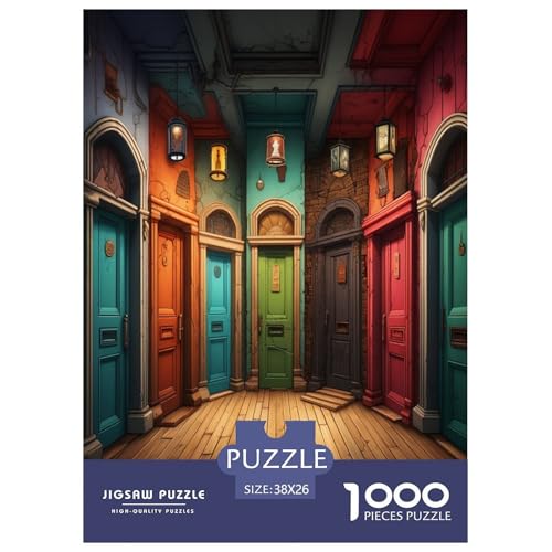 Strange ColouRot Doors Puzzles 1000-teilige Schwer Puzzle Spielzeug Lernspiel Impossible Herausforderungsspielzeug Für Erwachsene Kinder 38x26cm/1000pcs Strange ColouRot Doors Puzzles 1000-teilige Schwer Puzzle Spielzeug Lernspiel Impossible Herausforderungsspielzeug Für Erwachsene Kinder 38x26cm/1000pcs von TNSGHAVED