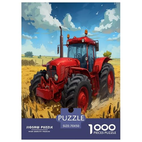 Traktor Puzzles 1000 Teile Schwer Puzzle Spielzeug Lernspiel Impossible Herausforderung Spielzeug Für Erwachsene Und Kinder Ab 14 Jahren 70x50cm/1000pcs von TNSGHAVED
