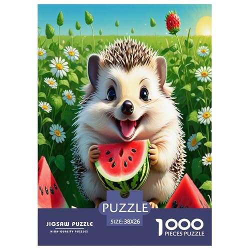 Wassermelone Hedgehog Puzzles 1000 Teile Schwer Puzzle Spielzeug Lernspiel Impossible Herausforderung Spielzeug Für Erwachsene Und Kinder in Bewährter 38x26cm/1000pcs Wassermelone Hedgehog Puzzles 1000 Teile Schwer Puzzle Spielzeug Lernspiel Impossible Herausforderung Spielzeug Für Erwachsene Und Kinder in Bewährter 38x26cm/1000pcs von TNSGHAVED