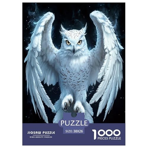 Weiße Eule Puzzles 1000 Teile Schwer Puzzle Spielzeug Lernspiel Impossible Herausforderungsspielzeug Für Erwachsene Und Kinder Ab 14 Jahren 38x26cm/1000pcs Weiße Eule Puzzles 1000 Teile Schwer Puzzle Spielzeug Lernspiel Impossible Herausforderungsspielzeug Für Erwachsene Und Kinder Ab 14 Jahren 38x26cm/1000pcs von TNSGHAVED