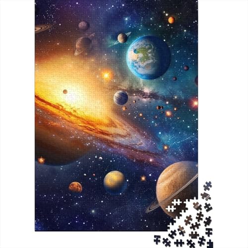 Weltraum Puzzles 1000 Teile Schwer Puzzle Spielzeug Pädagogisches Spiel Impossible Herausforderung Spielzeug Für Erwachsene Und Kinder Ab 14 Jahren 1000pcs (75x50cm) von TNSGHAVED