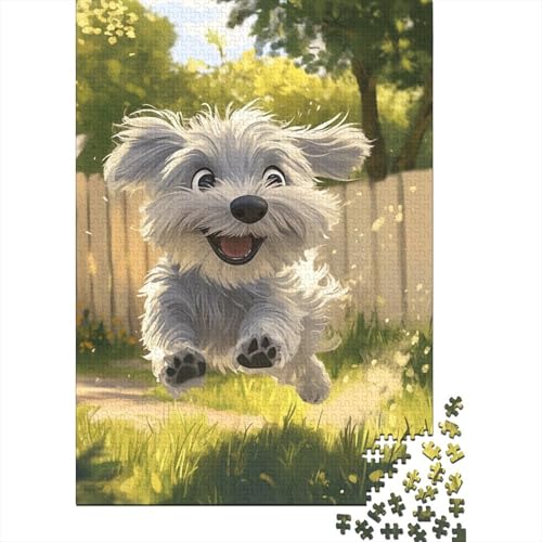 West Highland White Terrier Puzzles 1000 Teile Schwer Puzzle Spielzeug Pädagogisches Spiel Impossible Herausforderung Spielzeug Für Erwachsene Und Kinder Ab 12 Jahren 1000pcs (75x50cm) von TNSGHAVED