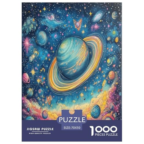 kosmische Planeten Puzzles 1000 Teile Schwer Puzzle Spielzeug Lernspiel Impossible Herausforderungsspielzeug Für Erwachsene Und Kinder Ab 12 Jahren 70x50cm/1000pcs von TNSGHAVED