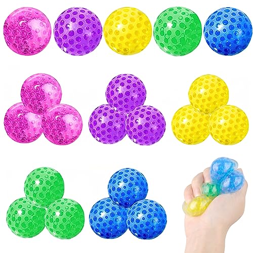 20 Stück Mini Stressball, Regenbogen Squeeze Bälle Knautschball für Kinder und Erwachsene Stressball zum Kneten Angst Relief Anti-Stressball für Autismus von TNSLAND