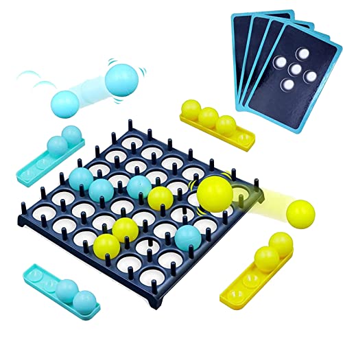TNSLAND Bounce Off Party-Spiel (4 Gewinnt) - Jumping Ball Abprallen Für 2-4 Spieler - Desktop Bouncing Toy Für Familie Und Party von TNSLAND
