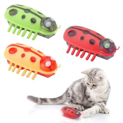 TNSLAND 3 Stück Elektrisches Katzenspielzeug, Mini Katzenspielzeug Maus Kakerlaken Spiel, Katzen Spielzeug Kitten, Lustiges Insekten Spiel Interaktives Spielzeug für Hunde und Katzen TNSLAND 3 Stück Elektrisches Katzenspielzeug, Mini Katzenspielzeug Maus Kakerlaken Spiel, Katzen Spielzeug Kitten, Lustiges Insekten Spiel Interaktives Spielzeug für Hunde und Katzen von TNSLAND