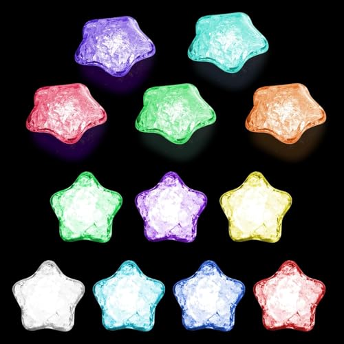TNSLAND Badespielzeug Baby, 12Pcs LED Stern Badewannenspielzeug Baby, Wasserspielzeug Badewanne Spielzeug Kinder, Badespielzeug Leuchtend Sensorik Spielzeug Star für Jungen und Mädchen TNSLAND Badespielzeug Baby, 12Pcs LED Stern Badewannenspielzeug Baby, Wasserspielzeug Badewanne Spielzeug Kinder, Badespielzeug Leuchtend Sensorik Spielzeug Star für Jungen und Mädchen von TNSLAND
