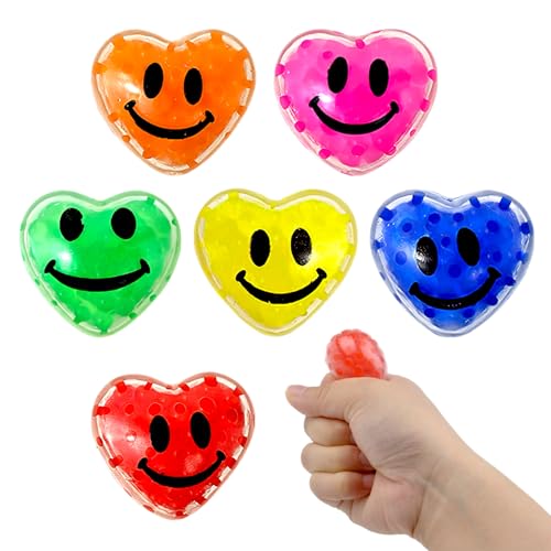 TNSLAND Stressball Kinder, 6 Stück Antistressball, Knautschball Anti Stress Ball für Kinder Erwachsene Lustig, Stressbälle Knetball Squeeze Ball Anti Stress Spielzeug für Angst Beruhigung von TNSLAND