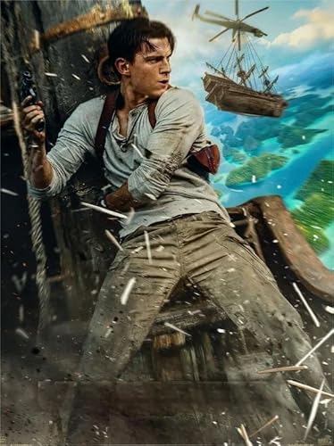 1000 Teile Uncharteds Filmplakat Puzzle für Erwachsene und Familien, Lernspielzeug Gt593Zw 52x70CM von TNTEVX