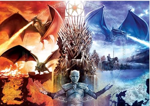 1000-teiliges Puzzle Abenteuer Fantasy Spiel Filmplakat für Erwachsene Familie Lernspielzeug Gt86Vy 26x38CM von TNTEVX