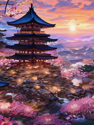 2000 Teile Japanische Landschaftsplakate Puzzle Für Erwachsene Und Familienpädagogisches Spielzeug Xq326Zp 70x100CM von TNTEVX