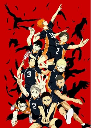 2000-teiliges Puzzle, Japanisches Anime-Poster „Haikyuu!“, für Erwachsene, Familien, Lernspielzeug, Kq78Pz, 70 x 100 cm von TNTEVX