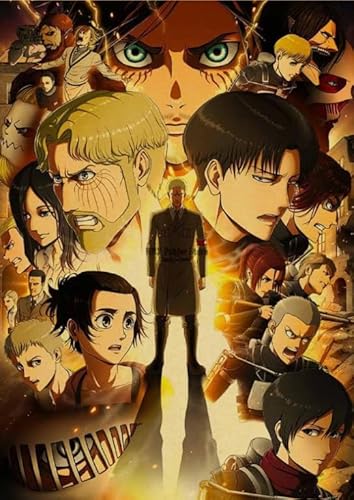 2000-teiliges Puzzle mit japanischen Anime-Angriffen, Eren.Jaeger-Postern für Erwachsene, Familien-Lernspielzeug, Xq410Zp, 70 x 100 cm von TNTEVX