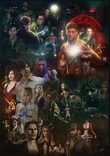 Das Puzzle 1000 Teile Spannender Horrorfilm Stummplakat Puzzle Für Erwachsene Und Familienpädagogisches Spielzeug Gt3Vy 52x70CM von TNTEVX
