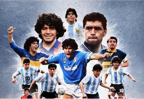 Fußballspieler Diego.M Poster-Puzzle, 2000 Teile, Puzzle für Erwachsene und Familien, Dekompressionsspiele, Cw20Qy, 70 x 100 cm Fußballspieler Diego.M Poster-Puzzle, 2000 Teile, Puzzle für Erwachsene und Familien, Dekompressionsspiele, Cw20Qy, 70 x 100 cm von TNTEVX
