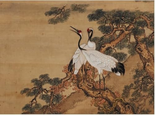 Leinwandplakat im chinesischen Stil, Kran-Kunstplakat für die ganze Familie, farbenfrohes Platzierungsspiel, Kx289Zy, 70 x 100 cm Leinwandplakat im chinesischen Stil, Kran-Kunstplakat für die ganze Familie, farbenfrohes Platzierungsspiel, Kx289Zy, 70 x 100 cm von TNTEVX