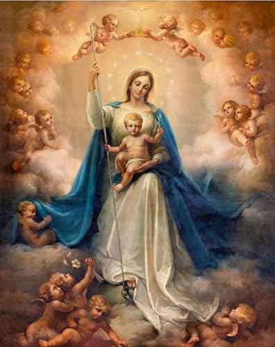 Puzzle 1000 Teile, Zusammenbaubild Die Madonna Für Erwachsene, Familienspiele, Lernspielzeug, Vy279Nt, 52x70CM von TNTEVX