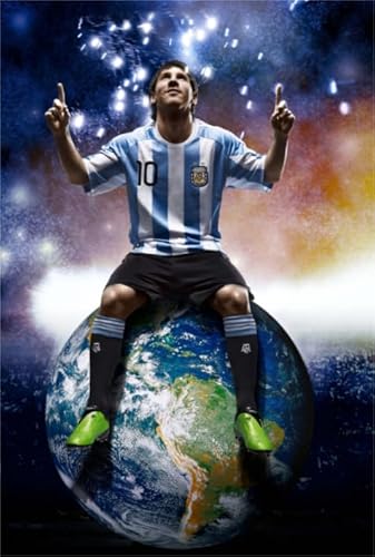 Puzzle 1000 Teile Argentinischer Fußballspieler 10 Poster Wandkunst Poster für die ganze Familie Buntes Legespiel Kx247Zy 52x70CM von TNTEVX