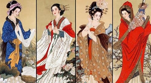 Puzzle 1000 Teile Frauen im Alten China-Poster zum Spaß für Erwachsene, Puzzlespielzeug Kq27Pz, 52 x 70 cm von TNTEVX