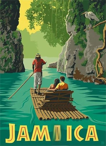 Puzzle 1000 Teile Jamaikas Vintage Reisekunstplakate Für Erwachsene Familienspiele Lernspielzeug Qw180Zp 38x52CM von TNTEVX
