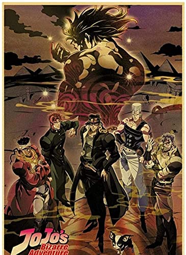 Puzzle 1000 Teile Klassisches Anime-Abenteuer JoJo Puzzle Action Anime Retro-Malerei Puzzles Puzzlepapier A 50x70CM von TNTEVX