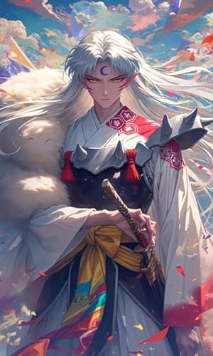 Puzzle 1000 Teile Klassisches Anime-Charakter-Sesshoumaru-Poster Für Puzzle-Familien-Stressabbauspiel Vg24Gz 52x70CM von TNTEVX
