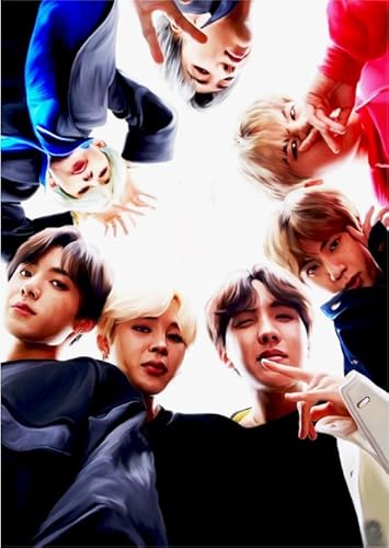 Puzzle 1000 Teile Koreanische Boyband Bang BTS Kunstposter Für Erwachsene Familienspiele Lernspielzeug Vy59Nt 38x52CM von TNTEVX