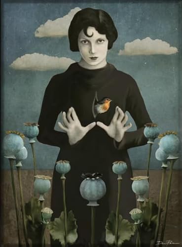 Puzzle 1000 Teile Petrillis Frau Ölgemälde Kunst Poster Illustrationen Spielzeug Erwachsene Dekompressionsspiel Vy159Nt 52x70CM von TNTEVX