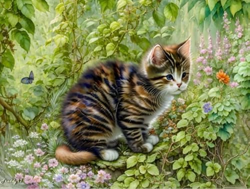 Puzzle 1000 Teile Tierkatzenposter Für Erwachsene Familien Puzzle Spielzeug Dekompressionsspiel Xq470Zp 26x38CM von TNTEVX