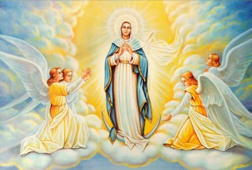 Puzzle 1000 Teile Virgen Maria Poster Puzzle Für Erwachsene Lernspiel Familiendekompressionsspielzeug Kq2Pz 26x38CM von TNTEVX