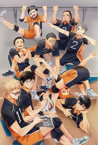 Puzzle 2000 Teile Japanische Anime Haikyuu!! Für Erwachsene Familienspiele Lernspielzeug Xq77Zy 70x100CM von TNTEVX