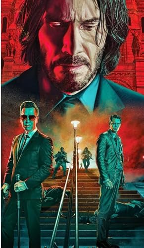 Thriller-Actionfilm John.W Wandkunst-Poster, 2000-teiliges Puzzle, Spielzeug für Erwachsene, Dekompressionsspiel, Geschenk, Df154Pq, 70 x 100 cm Thriller-Actionfilm John.W Wandkunst-Poster, 2000-teiliges Puzzle, Spielzeug für Erwachsene, Dekompressionsspiel, Geschenk, Df154Pq, 70 x 100 cm von TNTEVX