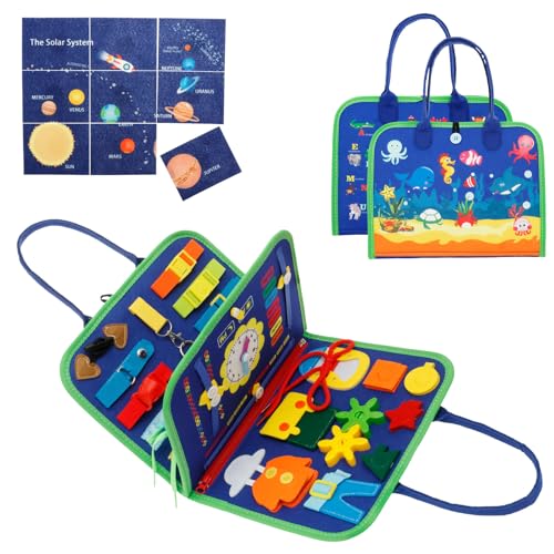 TNTGMG Busy Board Montessori Spielzeug,Pädagogische Lernaktivität Sensorisches Brett,Lernen Ruhig Aktivität Bücher mit Schnallen für Kleinkinder 1 2 3 Jahre alt Flugzeug Reise Spielzeug TNTGMG Busy Board Montessori Spielzeug,Pädagogische Lernaktivität Sensorisches Brett,Lernen Ruhig Aktivität Bücher mit Schnallen für Kleinkinder 1 2 3 Jahre alt Flugzeug Reise Spielzeug von TNTGMG