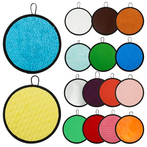 TNTGMG Sensorische Matten,16 Stück beschriftete Sensorische Matten für Kinder,Strukturierte Sensorische Fliesen,Buntes Zappeln, Taktiles Sensorisches Spielzeug für Kinder, Baby, Kleinkind, 21×21 cm TNTGMG Sensorische Matten,16 Stück beschriftete Sensorische Matten für Kinder,Strukturierte Sensorische Fliesen,Buntes Zappeln, Taktiles Sensorisches Spielzeug für Kinder, Baby, Kleinkind, 21×21 cm von TNTGMG