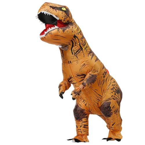 TO.BE.NO.1 Towards The First Aufblasbares Dinosaurier-Kostüm für Erwachsene, T-Rex, Dinosaurier-Kostüm, Erwachsene, lustig, Cosplay, Halloween, Braun von TO.BE.NO.1 Towards The First