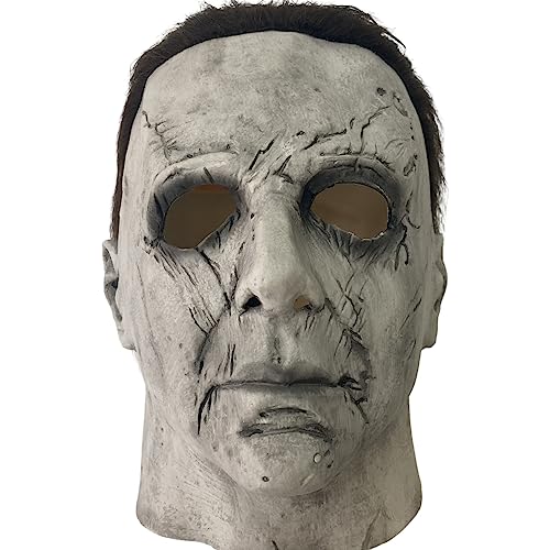 HAORONG Michael Myers Maske Halloween Cosplay Latex Ganzkopf Erwachsenenkostüm von HAORONG
