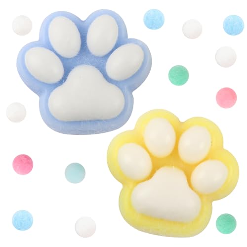 TOAOB 2 Stück Mehrfarbig Squeeze Spielzeug Katzenpfote Sensorische Anti Stress 7cm Cat Paw Squeeze Quetschspielzeug Flauschige Pfote Silikon Katzenpfoten Relief Stressabba TOAOB 2 Stück Mehrfarbig Squeeze Spielzeug Katzenpfote Sensorische Anti Stress 7cm Cat Paw Squeeze Quetschspielzeug Flauschige Pfote Silikon Katzenpfoten Relief Stressabba von TOAOB THE ONE AND ONLY BABY
