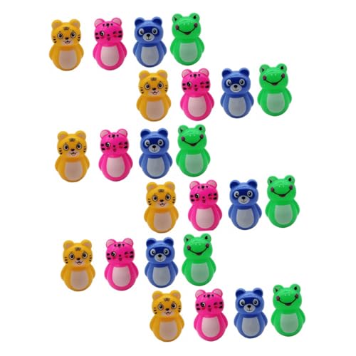 TOBBOMEY Mini Wackelspielzeug Mit Tierfiguren Adorable Tumbler Toy Als Tischdeko Oder Für Gemischte Styles Ideales Und Belohnung Für Den Kindergarten von TOBBOMEY
