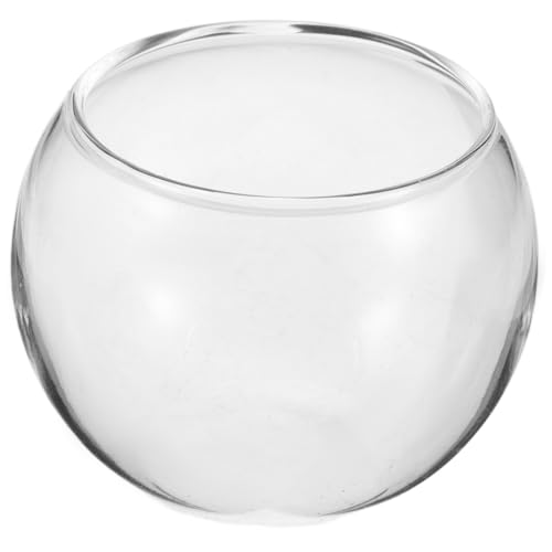TOBBOMEY Miniatur-Aquarium- 50 Mm Runde Glasschale Für Schreibtisch-Terrarium Und Blumenarrangement von TOBBOMEY