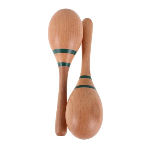 TOBBOMEY 1 Paar Maracas für Kleinkinder Holzmusikinstrument für Rhythmisches Training für Musikalische Früherziehung und Aufführungen im Kindergarten Sicher und Kinderfreundlich Orff TOBBOMEY 1 Paar Maracas für Kleinkinder Holzmusikinstrument für Rhythmisches Training für Musikalische Früherziehung und Aufführungen im Kindergarten Sicher und Kinderfreundlich Orff von TOBBOMEY