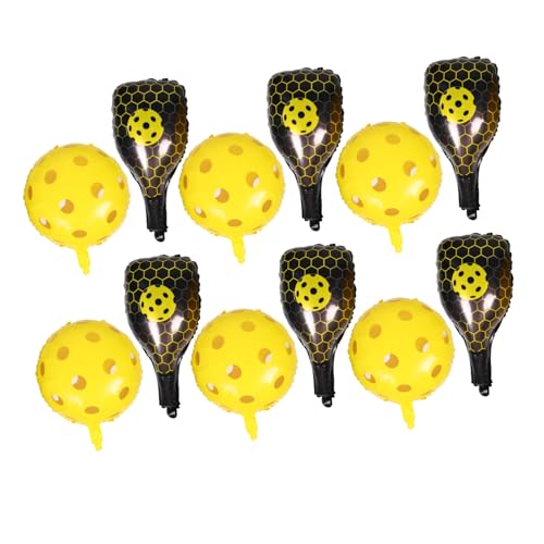 TOBBOMEY 1 Satz Aufblasbare Pickleball Ballons Aluminiumfolie Cartoon Party Deko für Sport Themenfeiern und Outdoor Spiele Gelbe und Gelbe Bälle TOBBOMEY 1 Satz Aufblasbare Pickleball Ballons Aluminiumfolie Cartoon Party Deko für Sport Themenfeiern und Outdoor Spiele Gelbe und Gelbe Bälle von TOBBOMEY