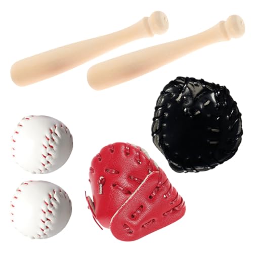TOBBOMEY 1 Satz Baseball -Pole -Handschuhmodell Baseballhandschuh Solider Baseballschläger sportliche Miniaturen dekorativer Mini-Baseball Miniaturen zum Basteln hölzern TOBBOMEY 1 Satz Baseball -Pole -Handschuhmodell Baseballhandschuh Solider Baseballschläger sportliche Miniaturen dekorativer Mini-Baseball Miniaturen zum Basteln hölzern von TOBBOMEY