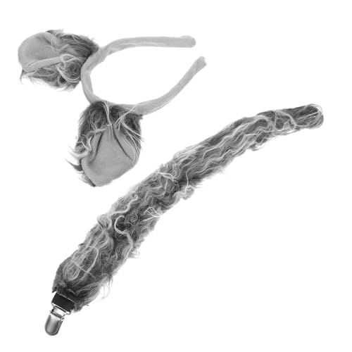 TOBBOMEY 1 Satz Bekleidungszubehör Für Graue Wölfe Masken Fuchs- -Hunde-Ohr-Stirnband Stirnband Stirnbänder Halloween Tier-Stirnband Kostüm Fursuit Kostüme Haube Grey Plüsch TOBBOMEY 1 Satz Bekleidungszubehör Für Graue Wölfe Masken Fuchs- -Hunde-Ohr-Stirnband Stirnband Stirnbänder Halloween Tier-Stirnband Kostüm Fursuit Kostüme Haube Grey Plüsch von TOBBOMEY