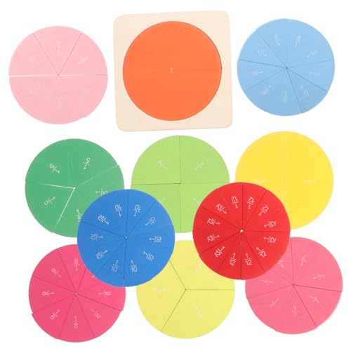 TOBBOMEY Holz Zahlen Tabletts Bruchteile Spielzeug Für Jungen Und Mädchen Spielzeug Pädagogisches Spielzeug Für Die Wahrnehmung Von Kindern von TOBBOMEY