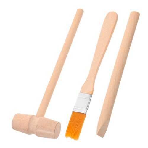 TOBBOMEY 1 Satz Excavation Tool Holz Werkzeugset mit Hammer Meißel und Pinsel für Junge Archäologen Lernspielzeug für Geburtstage und Feiertage Fördert Kreativität und Praktische TOBBOMEY 1 Satz Excavation Tool Holz Werkzeugset mit Hammer Meißel und Pinsel für Junge Archäologen Lernspielzeug für Geburtstage und Feiertage Fördert Kreativität und Praktische von TOBBOMEY