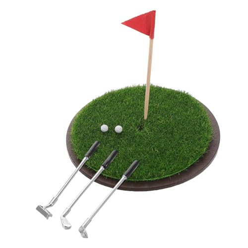 TOBBOMEY 1 Satz Golfset für Puppenhaus Teiliges Zubehör für Kreative Szenen Realistische Details für Sammler Gestaltung Einzigartiger Golfplätze TOBBOMEY 1 Satz Golfset für Puppenhaus Teiliges Zubehör für Kreative Szenen Realistische Details für Sammler Gestaltung Einzigartiger Golfplätze von TOBBOMEY