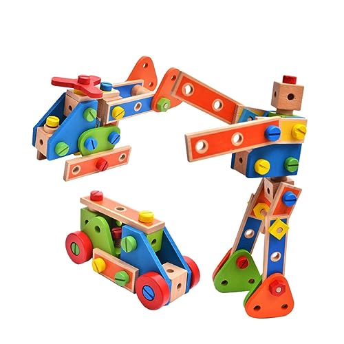TOBBOMEY 1 Satz Kindern Nusskombination Spielzeug Holzschraube Montage Bausteine TOBBOMEY 1 Satz Kindern Nusskombination Spielzeug Holzschraube Montage Bausteine von TOBBOMEY